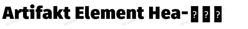Artifakt Element Hea字体转换